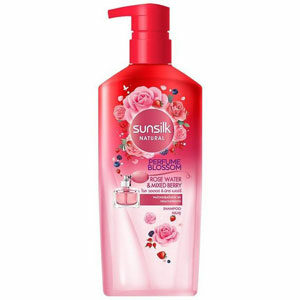 แชมพูซันซิล Sunsilk Shampoo Natural Perfume Blossom Rose Water & Mixed Berry