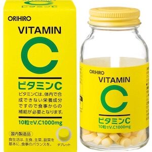Orihiro Vitamin C Grain C 1000mg โอริฮิโร วิตามินซี เคี้ยวกินได้ ตัวดังจากญี่ปุ่น สำหรับเน้นบำรุงผิวพรรณ