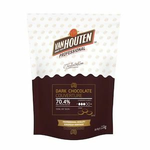 Van Houten ดาร์กช็อกโกแลต 70.4% Dark Chocolate Couverture