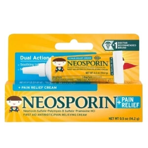 ยาทาแผลสด Neosporin ป้องกันการติดเชื้อและลดอาการปวด สำหรับเด็กและผู้ใหญ่