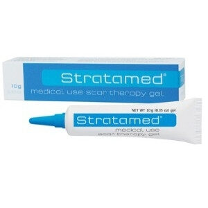ยาทาแผลสด Stratamed Gel สีฟ้า ใช้ทาแผลสด แผลผ่าตัดใหม่ แผลศัลยกรรม