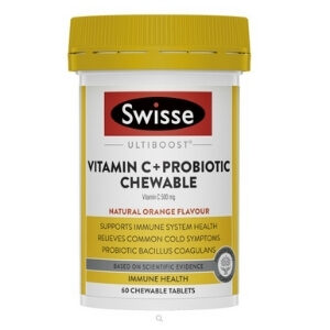 Swisse Ultiboost Vitamin C Chewable 500mg  วิตามิน C แบบเคี้ยว เด็กทานได้