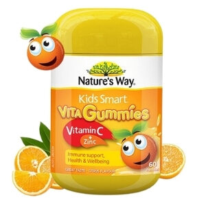 Nature’s Way Kids Smart Vita Gummies Vitamin C วิตามินซี เสริมธาตุเหล็ก แบบเยลลี่ สำหรับเด็ก