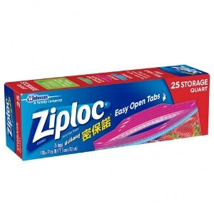 Ziploc ถุงซิปล็อคบรรจุอาหาร