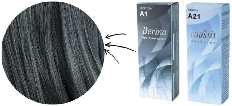 1. Berina Hair Color Cream A41 Blue - wide 4