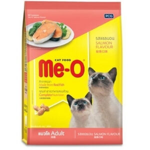 มีโอ (Me-O) อาหารแมวแบบเม็ด รสแซลมอน สำหรับแมวโต อายุ 1 ปีขึ้นไป