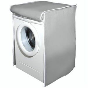 Home Best ผ้าคลุมเครื่องซักผ้าฝาหน้า Silver Denier มีช่องต่อท่อน้ำ+สายไฟ ขนาด 5-16 kg