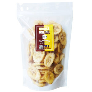 JHouse กล้วยอบกรอบ ใช้กล้วยหอมทองอย่างดี ไม่ใส่น้ำตาล ขนาด 100 กรัม