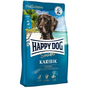 Happy Dog Karibik (Grain Free) อาหารเม็ดสุนัขที่แพ้ส่วนผสมจากธัญพืช สูตรเนื้อปลาทะเลน้ำลึก