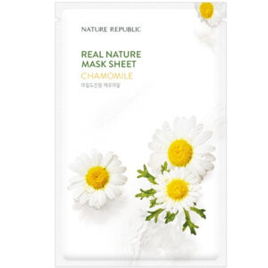 Nature Republic Real Nature Chamomile Mask Sheet มาสก์หน้าบำรุงผิวสูตรคาโมมายล์