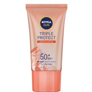 Nivea Sun Triple Protect Acne Oil Control SPF50+ PA+++ ครีมกันแดดคุมมัน สำหรับผิวเป็นสิว