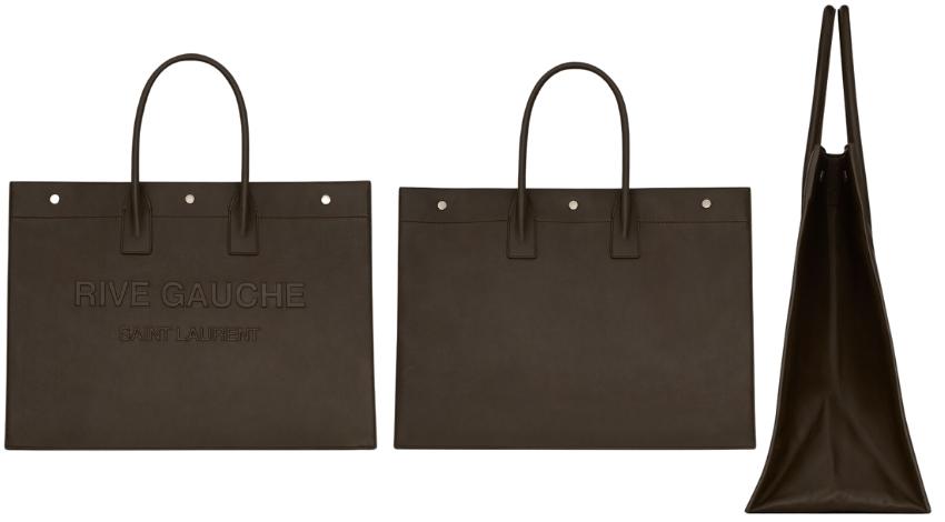 RIVE GAUCHE LARGE TOTE BAG IN SMOOTH LEATHER