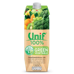 Unif น้ำผักผลไม้ผสมผักใบเขียวรวม 100% ตรายูนิฟ