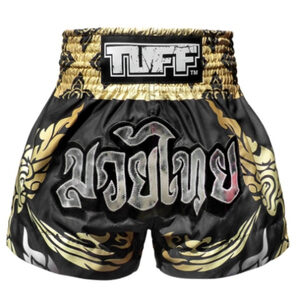 กางเกงมวยไทย สีดำ TUFF Muay Thai Boxing Shorts New 2019 Collection
