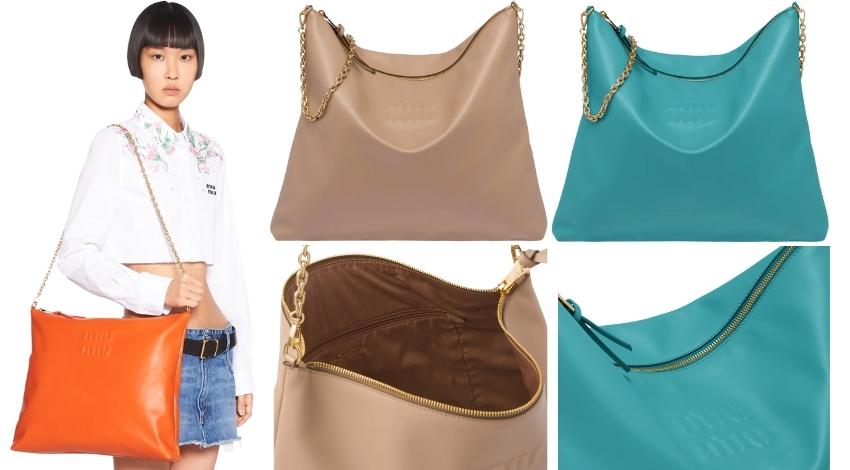 กระเป๋า Miu Miu รุ่น Leather shoulder bag