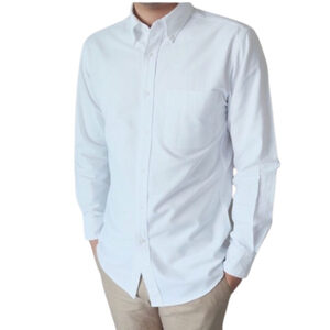 เสื้อเชิ้ต Uniqlo white oxford shirt
