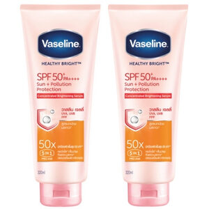 โลชั่นกันแดด Vaseline Healthy Bright Serum SPF50 PA+++สูตรปกป้องมลภาวะ