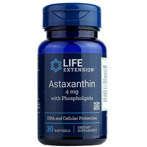 Life Extension Astaxanthin 4 mg with Phospholipids อาหารเสริมแอสตาแซนธิน