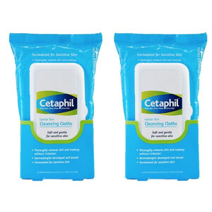 Cetaphil Gentle Skin Cleansing Cloths แผ่นเช็ดทำความสะอาด