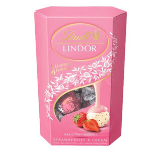 Lindt Lindor Strawberry & Cream ช็อกโกแลต