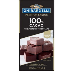 Ghirardelli 100% cacao unsweetened chocolate ดาร์กช็อกโกแลต