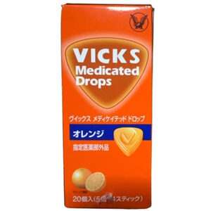 Vicks Medicated Drops Sugar Free ยาอมแก้เจ็บคอ