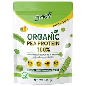 Dmon Pea Protein : ดีม่อน โปรตีนถั่วลันเตา สูตรใหม่ โซเดียมต่ำลง
