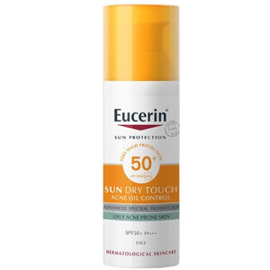 Eucerin Sun Dry Touch Oil Control ครีมกันแดดเนื้อบางเบาสำหรับผิวมันและผิวเป็นสิวง่าย