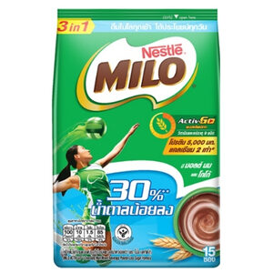 MILO Active-Go ไมโล 3 in 1 สูตรน้ำตาลน้อย