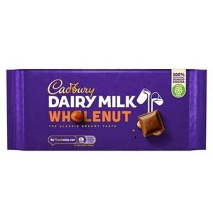 Cadbury Dairy Milk Chocolate Whole Nut ช็อกโกแลต