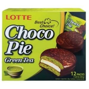 Lotte Cacao pie ช็อกโกพายรสชาเขียว