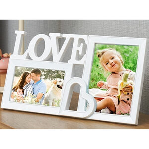 กรอบรูป Love แบบ 2 ช่อง สำหรับใส่รูปภาพสมาชิกในครอบครัว