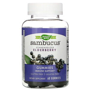 Nature's Way Sambucus Gummies Standardized Elderberry วิตามินสำหรับเด็ก