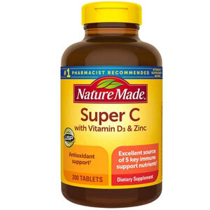 Nature Made Super C with Vitamin D3 + Zinc วิตามินซีผสมซิงค์