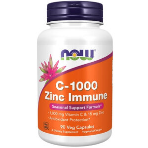 Now Foods C-1000 Zinc Immune วิตามินซีผสมซิงค์