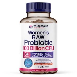 Wholesome Wellness Women's Raw Probiotics อาหารเสริมโปรไบโอติกส์