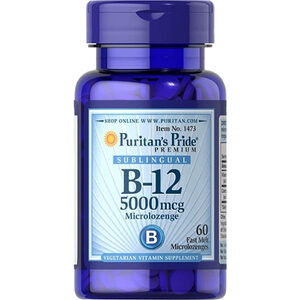 Puritan's Pride Vitamin B12 Sublingual อาหารเสริมวิตามินบี 12