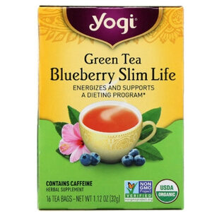Yogi Tea Organic Green Tea Blueberry Slim Life ชาบลูเบอร์รี