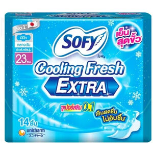 SOFY Cooling Fresh Extra Super Slim ผ้าอนามัยแบบเย็น