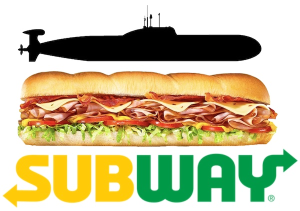 แซนวิช Subway มาจากคำว่า submarine sandwic หรือที่แปลว่าแซนวิชเรือดำน้ำ