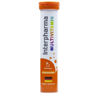 Interpharma Multivitamin Orange 20s วิตามินรวม รูปแบบเม็ดฟู่ละลายน้ำ