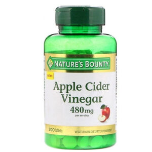 Nature's Bounty Apple Cider Vinegar อาหารเสริมน้ำส้มสายชูแอปเปิลไซเดอร์