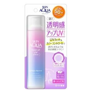 Rohto Skin Aqua Sunscreen Tone Up UV Spray SPF50 PA++ สเปรย์กันแดด