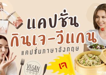 แคปชั่นกินเจ-วีแกน-มังสวิรัติ ภาษาอังกฤษ พร้อมคำแปล ภาษาไทย