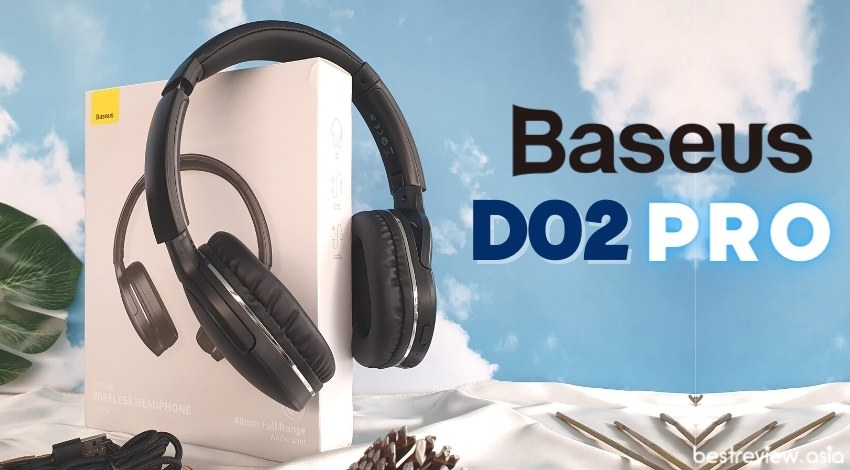 Baseus D02 Pro หูฟังไร้สายแบบครอบหูมีขนาดไม่ใหญ่มากนักและมีน้ำหนักเบา
