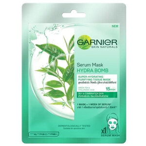 Garnier Serum Mask  Hydra Bomb Green Tea มาสก์ชาเขียว