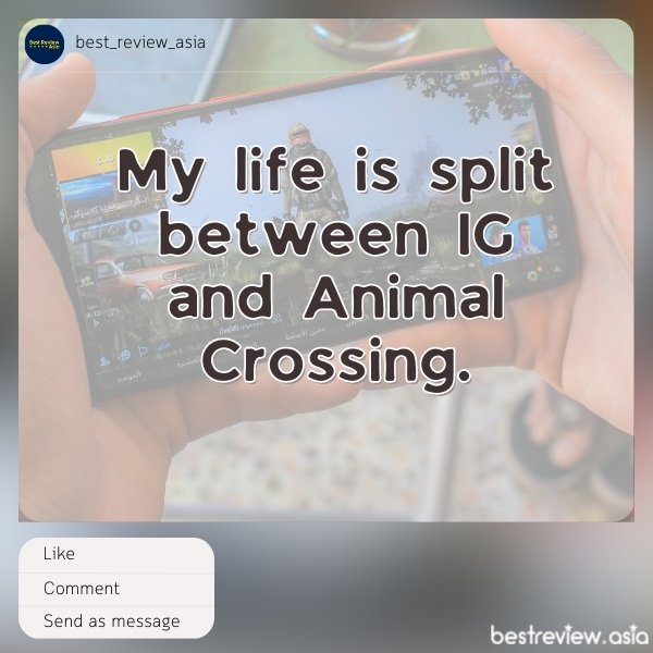 My life is split between IG and Animal Crossingชีวิตนี้มีอยู่แค่สองอย่างคือ ไอจีกับเกม