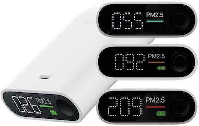 SmartMi เครื่องวัดค่าฝุ่น PM2.5 บอกสถานะเป็สตัวเลขและสี