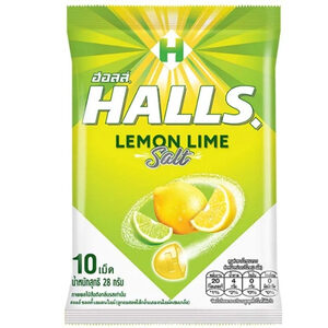 Halls Salty Lemon Lime ลูกอมรสเลมอนผสมมะนาว