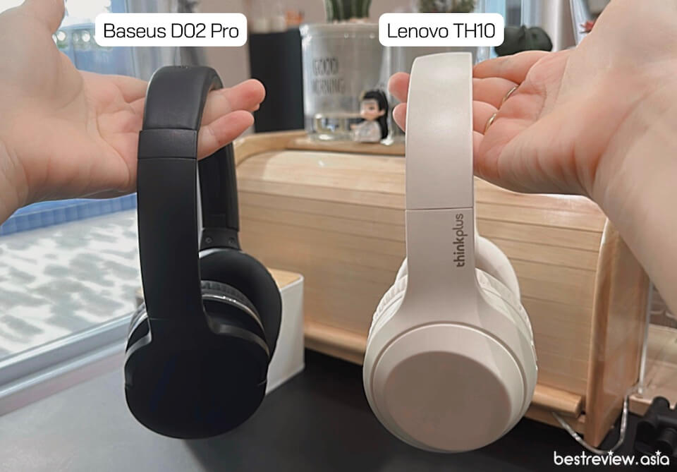 เปรียบเทียบขนาดและน้ำหนัก ระหว่าง Baseus D02 Pro กับ Lenovo Thinkplus TH10